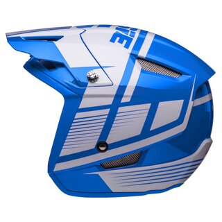 Jitsie Helm HT1 Struktur - Blue/White Gr. S  SALE -50%