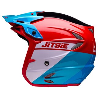 Jitsie Helm HT2 Linez - Black/Red/Blue Gr. L  SALE -50%